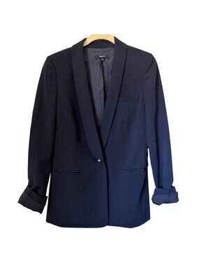 Madewell Classic Women's Navy Shawl Collar Blazer Size 2